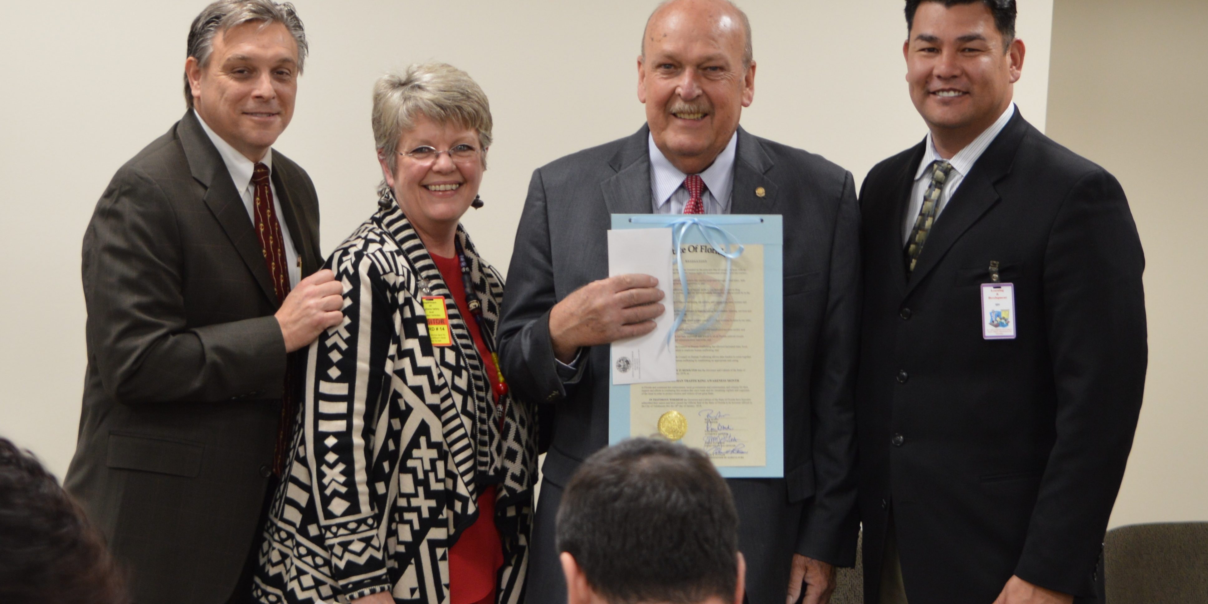 Governor and Cabinet Human Trafficking Awareness Month Proclamation