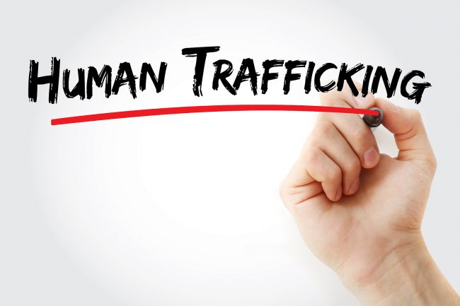 bigstock Human Trafficking Text With Ma 346921897