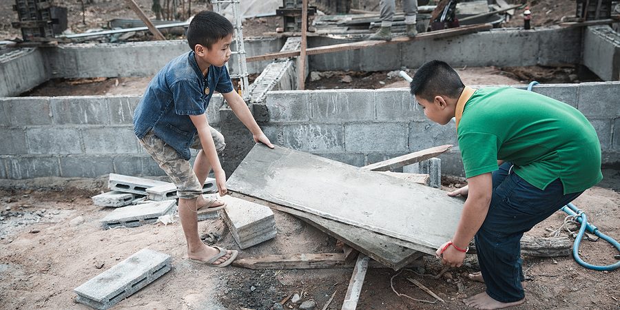 Children Working At Const 426516878