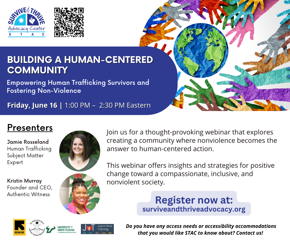 STAC Webinr 6 16 Building a Human Centered Community Survivors and Fostering Nonviolence