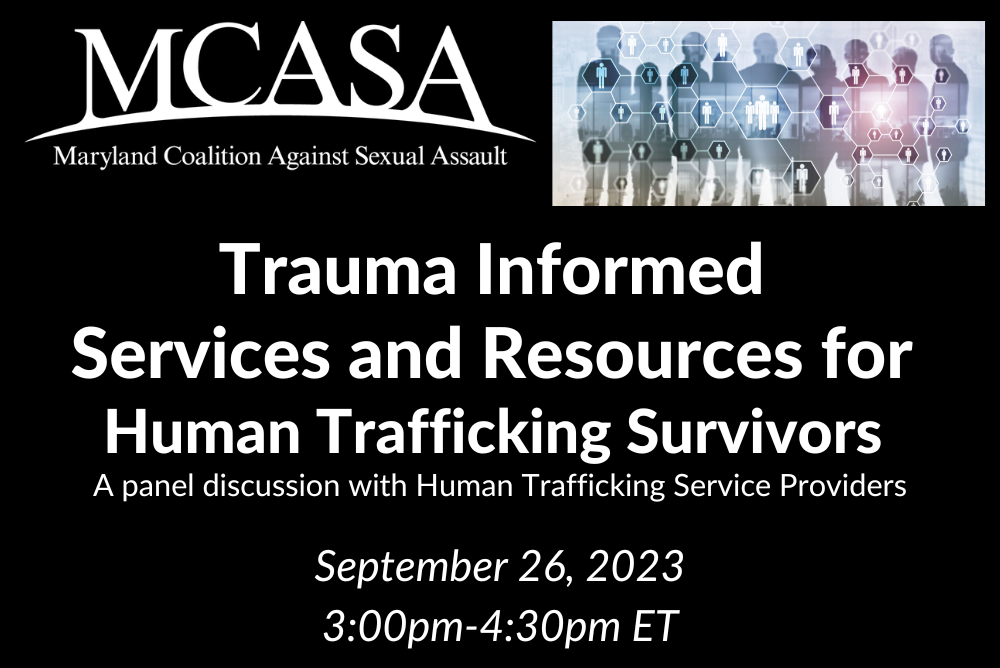 Trauma Informed Services and Resources for Human Trafficking Survivors
