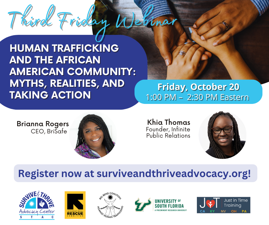 V2 October 2023 Training STAC Human Trafficking and the African American Community
