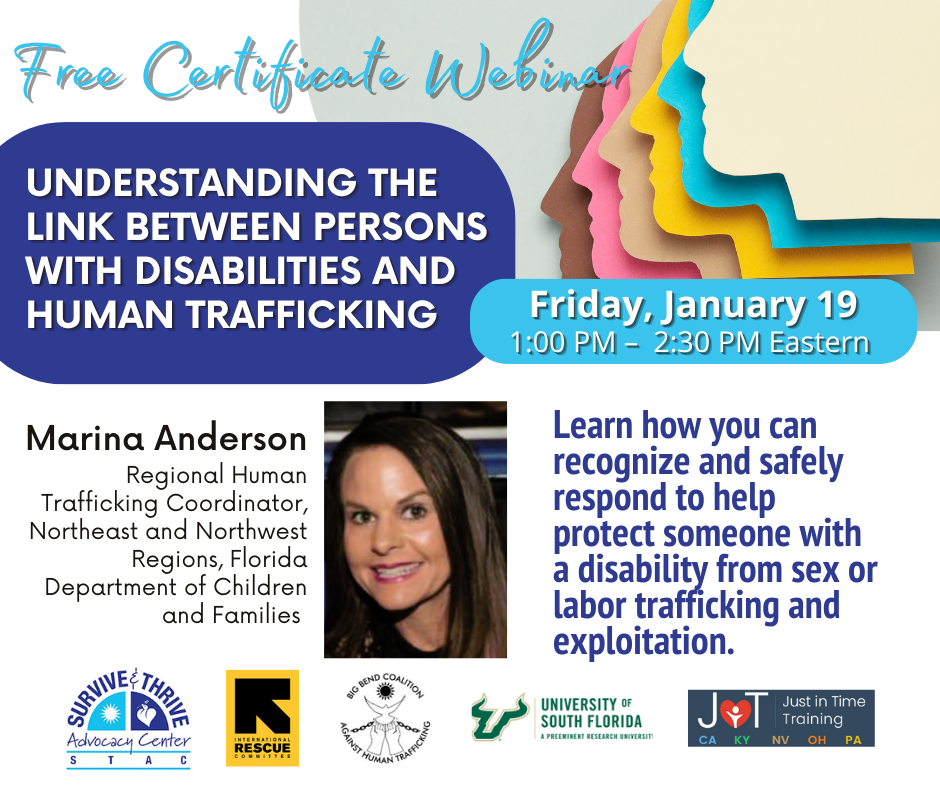 Understanding the link between Persons with Disabilities and Human Trafficking January 2024 V3
