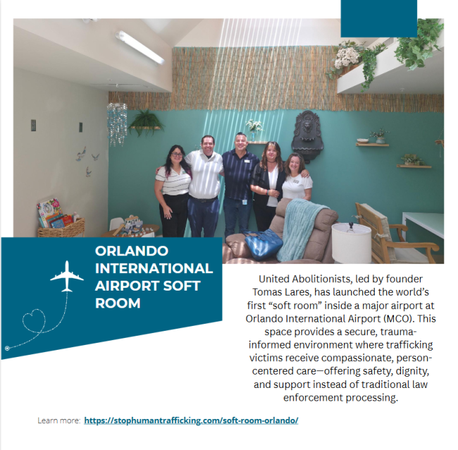 A Safe Haven Takes Flight United Abolitionists Launches First-Ever Airport Soft Room at Orlando International